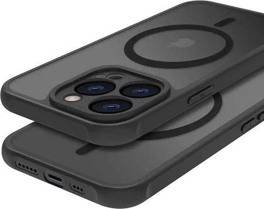 Калъф Panzer Matt Mags Xiaomi Redmi Note 14 5g Черен