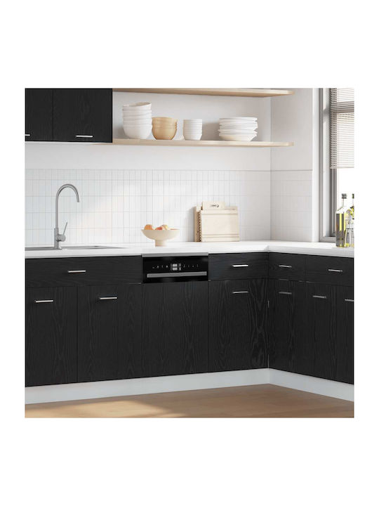 vidaXL vidaXL Rechteckiges Bücherregal Schwarz Eiche 45cm 863150 vidaXL vidaXL Rechteckiges Bücherregal Schwarz Eiche 45cm 863150