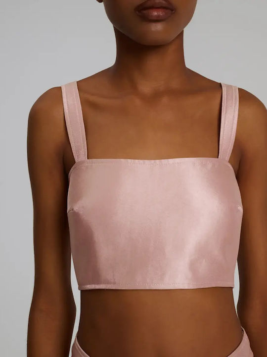 Γυναικεία Μπλούζα Κορσές Strapless Blush
