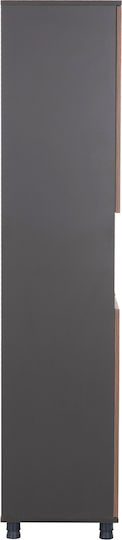 Етажерка Mavix Сив-орех 80x40x180см.