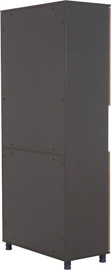 Етажерка Mavix Сив-орех 80x40x180см.
