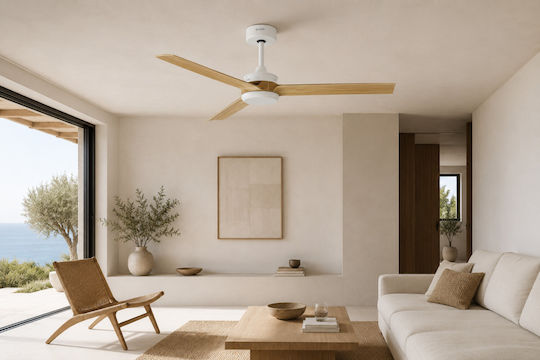 Gruppe 52-13273FDC Ventilator De Tavan 132cm Lemn