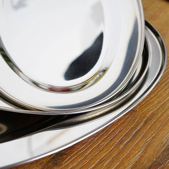 Excellent Houseware Metallic Serving Tray 3 Pieces