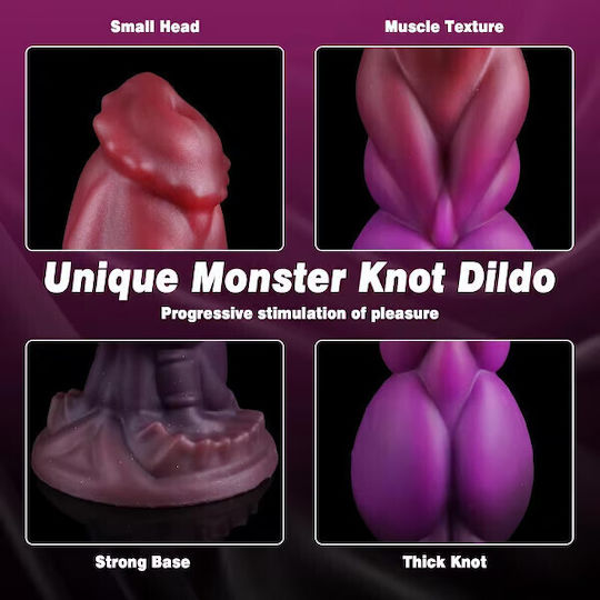 STD Dildo Realistic Cu Ventuză Violet 23cm