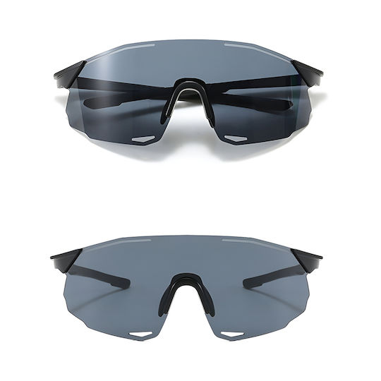 Techsuit Cycling Glasses with Black Frame and Multicoloured Lenses