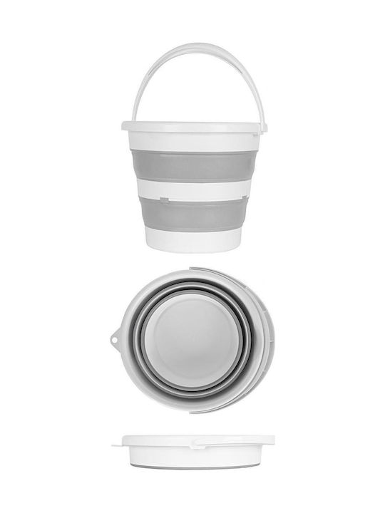 SteweHome Set Coșuri de rufe din plastic pliabile 38 l Gri