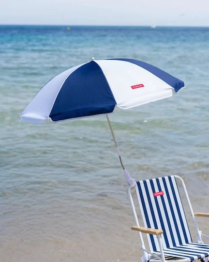 Flamingueo Σπαστή Ομπρέλα Θαλάσσης Διαμέτρου 1.1m με UV Προστασία Μπλε