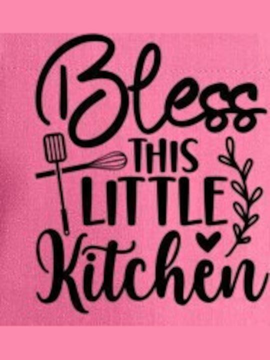 Pop Culture Bless This Little Kitchen Ποδιά Κουζίνας Ροζ 75x90cm P063192137F1