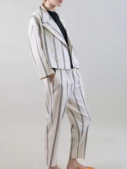 Psophia Kurz Damen Blazer Ivory