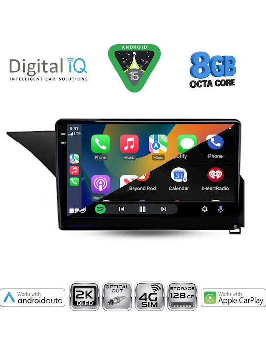 Digital IQ Car Audio System for Mercedes-Benz E Class 2012-2014 (Bluetooth/USB/AUX/WiFi/GPS/Apple CarPlay/Android Auto) with 10" Touch Screen