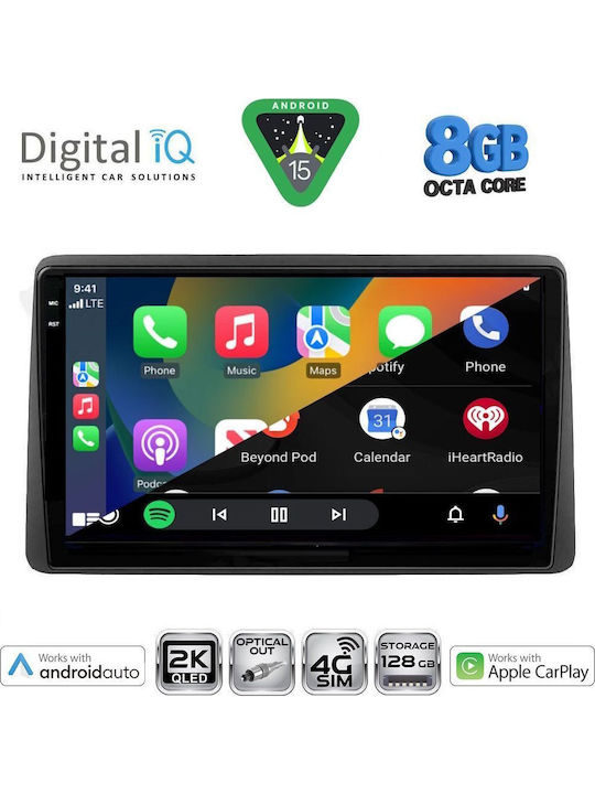 Digital IQ Car Audio System for Nissan Juke 2021 (Bluetooth/USB/WiFi/GPS/Apple CarPlay/Android Auto) with 10" Touch Screen