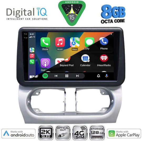 Digital IQ Ηχοσύστημα Αυτοκινήτου για Opel Corsa / Tigra 2000-2006 (Bluetooth/USB/WiFi/GPS/Apple-Carplay/Android-Auto) με Οθόνη Αφής 9"