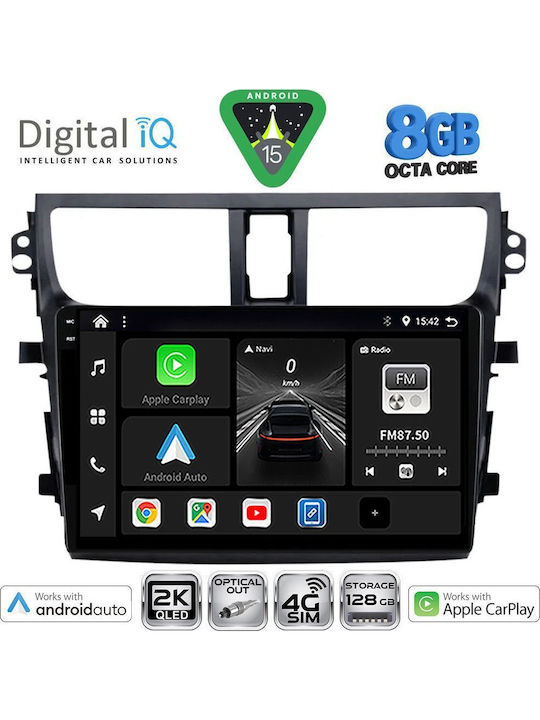 Digital IQ Car Audio System for Suzuki Celerio 2015-2021 (Bluetooth/USB/WiFi/GPS/Apple CarPlay/Android Auto) with 9" Touch Screen