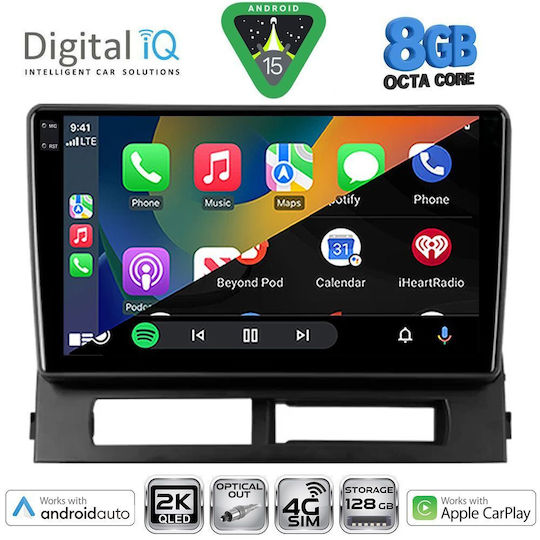 Digital IQ Car Audio System for Toyota Prius 2003-2009 with Clima Bluetooth USB WiFi GPS Apple CarPlay Android Auto with 9" Touch Screen