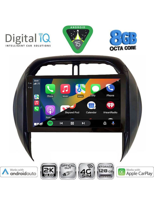 Digital IQ Car Audio System for Toyota RAV 4 2000-2006 with Clima (Bluetooth/USB/WiFi/GPS/Apple CarPlay/Android Auto) with 9" Touch Screen