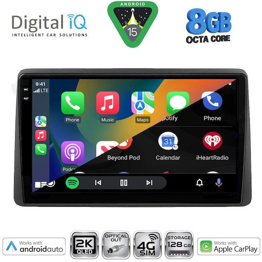 Digital IQ Ηχοσύστημα Αυτοκινήτου για Nissan Navara 1998-2004 (Bluetooth/USB/WiFi/GPS/Apple-Carplay/Android-Auto) με Οθόνη Αφής 10"