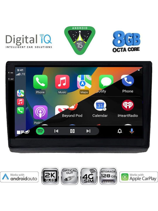 Digital IQ Car Audio System for Opel Vivaro Renault Trafic Nissan Primastar 2004-2015 (Bluetooth/USB/WiFi/GPS/Apple CarPlay/Android Auto) with 10" Touch Screen