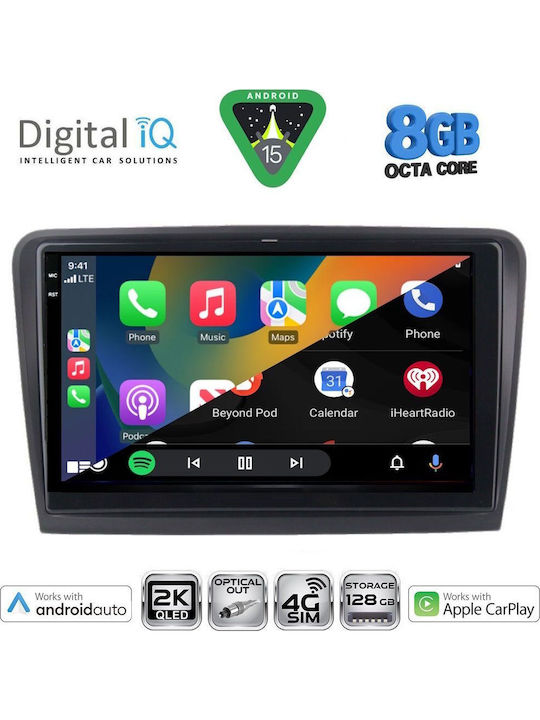 Digital IQ Car Audio System for Skoda Superb 2008-2015 with Clima Bluetooth USB WiFi GPS Apple CarPlay Android Auto with 10" Touch Screen