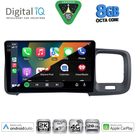Digital IQ Car Audio System for Volvo S60 2010-2018 Bluetooth USB WiFi GPS Apple CarPlay Android Auto with 9" Touch Screen