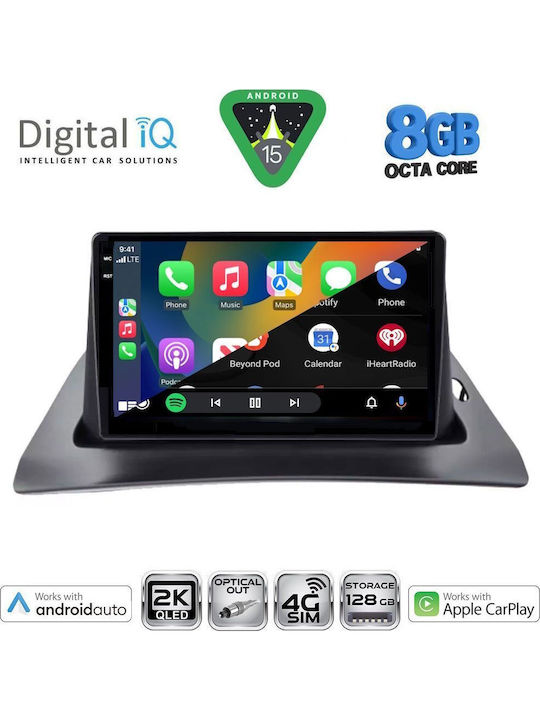 Digital IQ Car Audio System for Renault Kangoo 2010-2021 Bluetooth USB WiFi GPS Apple CarPlay Android Auto with 9" Touch Screen