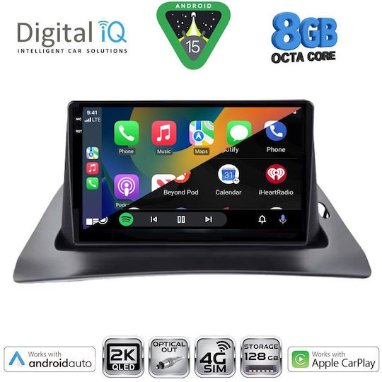 Digital IQ Car Audio System for Renault Kangoo 2010-2021 Bluetooth USB WiFi GPS Apple CarPlay Android Auto with 9" Touch Screen