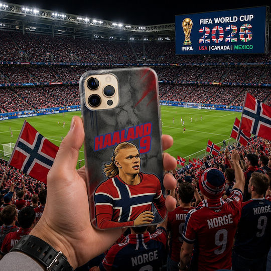 World Stars Collection Erling Haaland OnePlus 8 Flexible TPU Transparent Silicone Case