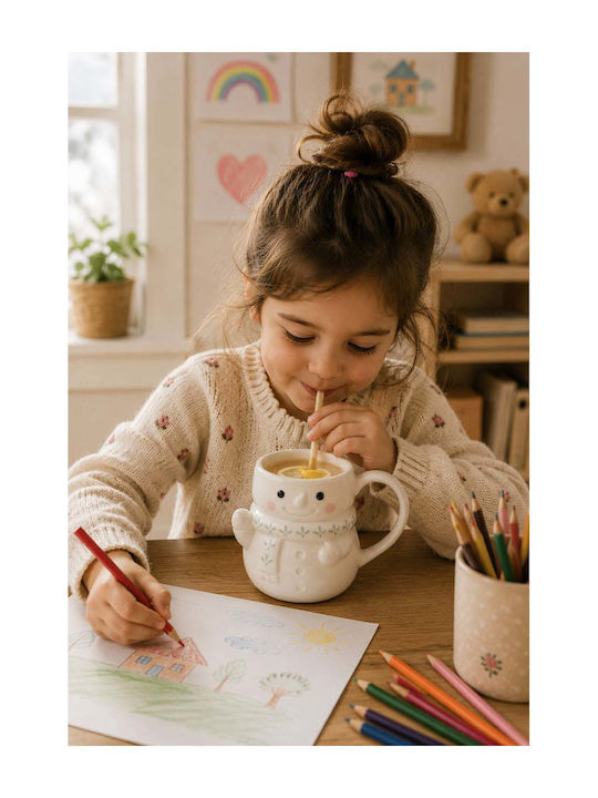 SteweHome Christmas Ceramic Mug Snowmen 3cm 490ml
