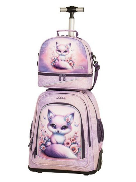 Polo Orbit School Trolley Bag Elementary with Water Bottle Holder Cute Fox 30lt 36 x 26 x 43cm 2026