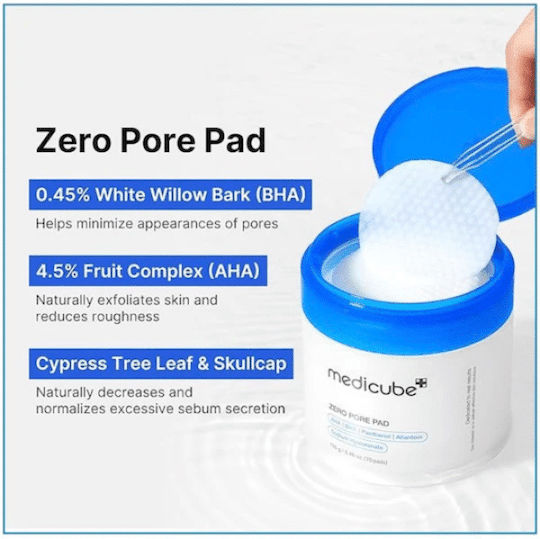 Medicube Zero Pore Pads Τόνωσης Προσώπου με AHA, BHA & Πανθενόλη 70τμχ