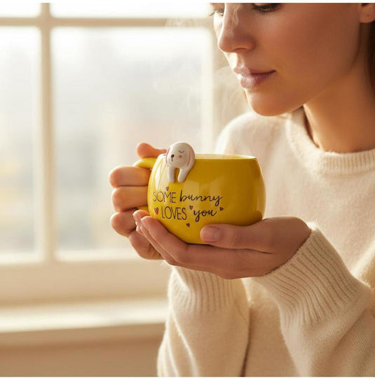 SteweHome Cană Ceramică Galbenă 350ml