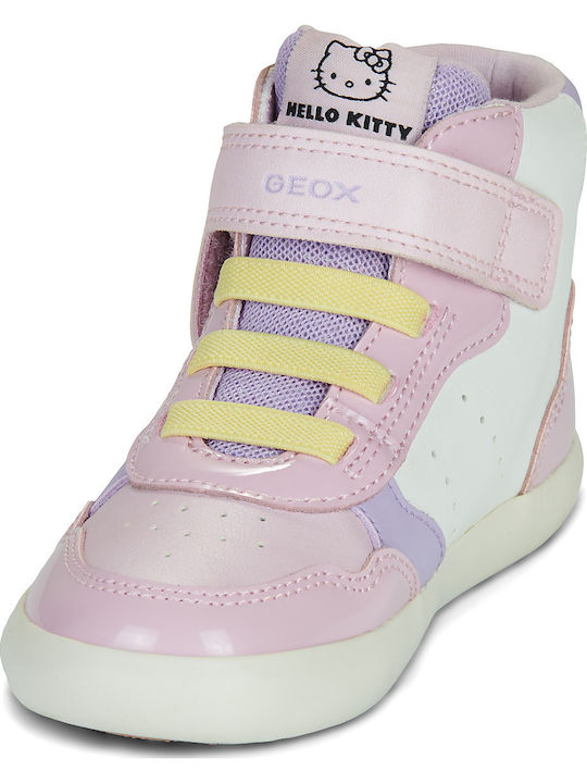 B Gisli Kinder Sneaker Hoch Anatomisch mit Bügel- und Schleifenverschluss Rosa