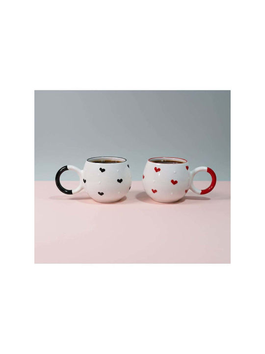 SteweHome Ceramic White Mug 200ml 2 Pieces