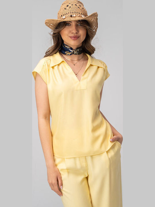 Kara Bluza Damă Kara Galben
