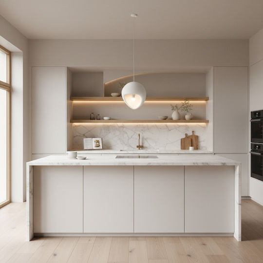 Alista Home Lumini Suspendate Alb Cu Bază De Bec E27 Înălțime Reglabilă