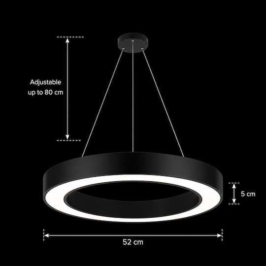 Alista Home LED Ceiling Light Black 52x52cm Alista Home LED Ceiling Light Black 52x52cm
