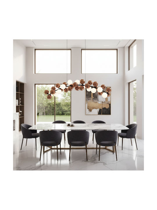 Alista Home Lumini Suspendate Rose Gold Pentru 11 Lumini G9 130cm