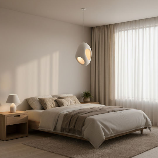Alista Home Lumini Suspendate Alb Cu Bază De Bec E27 Înălțime Reglabilă