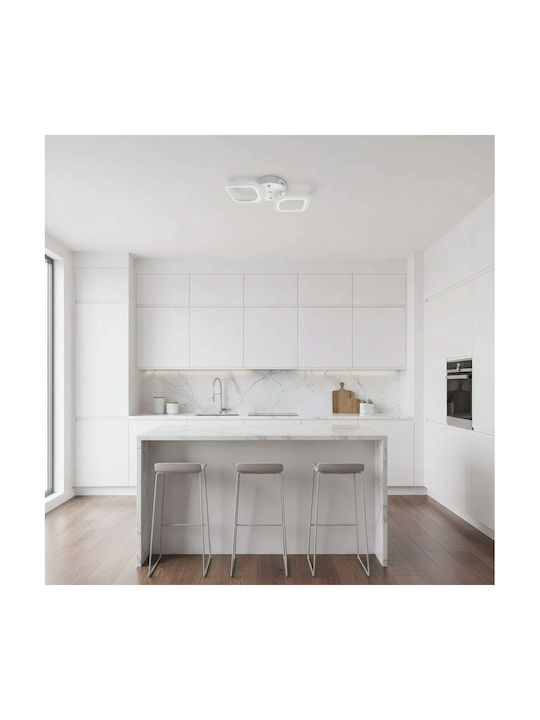 Alista Home Πλαφονιέρα Οροφής Λευκή με Ενσωματωμένο LED