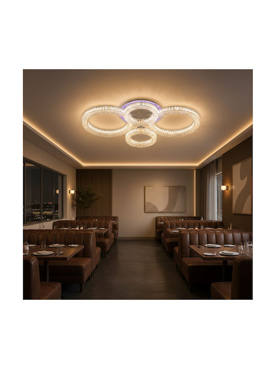 Alista Home Plafonieră de Tavan Albă cu LED Integrat și Telecomandă