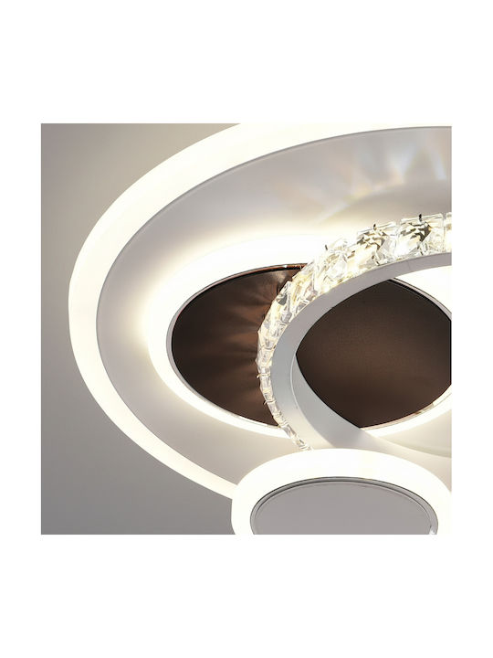 Alista Home Plafonieră de Tavan Neagră cu LED Integrat și Cristale