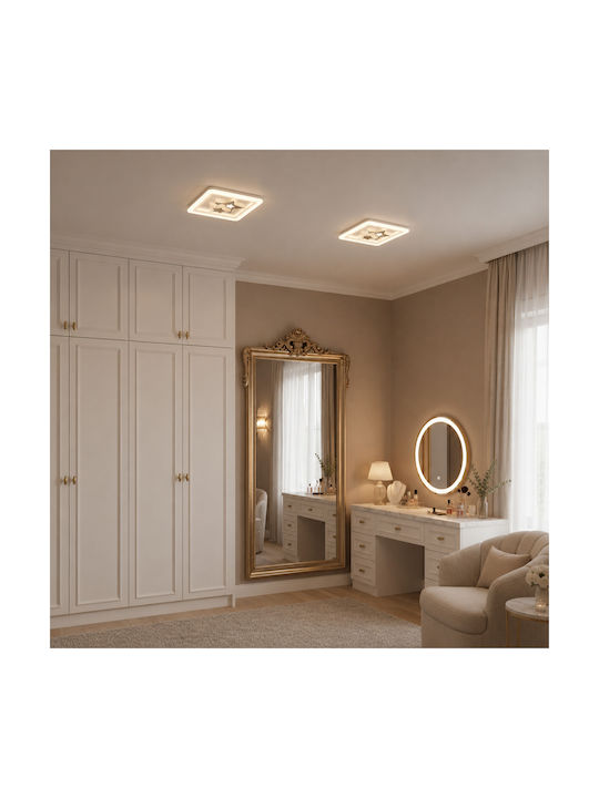 Alista Home Plafonieră de Tavan 19cm Albă cu LED Integrat