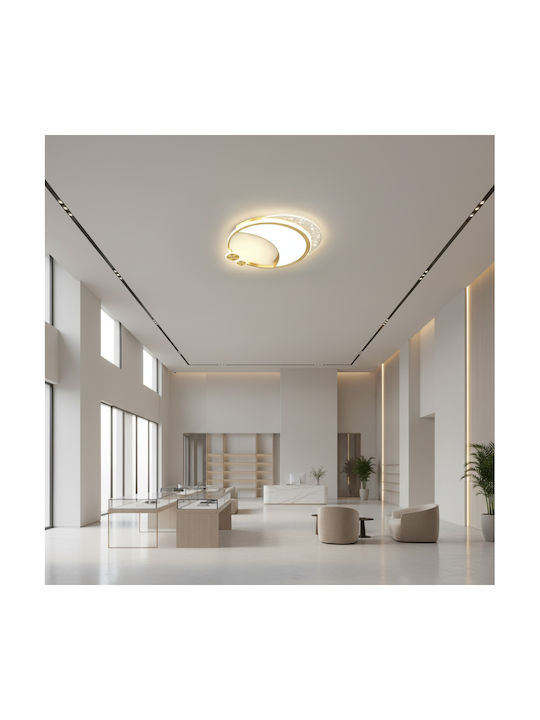 Alista Home Plafonieră de Tavan Aurie cu LED Integrat și Telecomandă