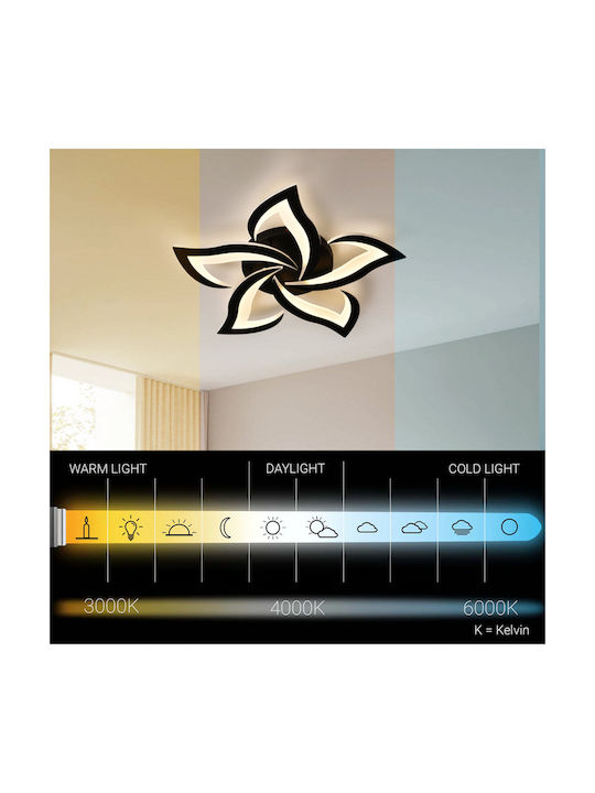 Alista Home Ceiling Light Black with Integrated LED