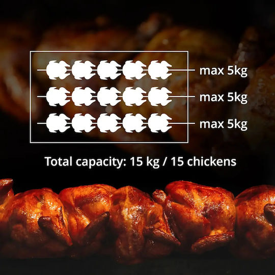Royal Catering Κοτοπουλιέρα Υγραερίου 15kW