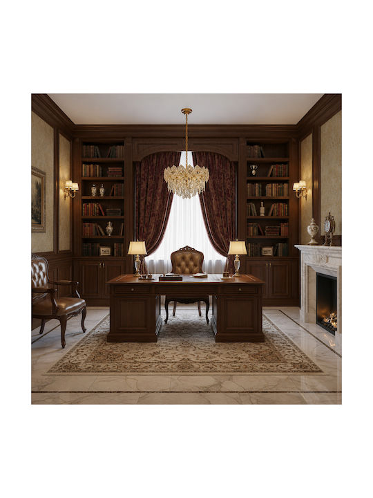 Alista Home Πολυέλαιος Ø40cm με Κρύσταλλα Χρυσός Alista Home Πολυέλαιος Ø40cm με Κρύσταλλα Χρυσός