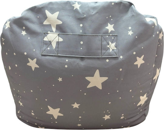 Kids Beanbag Grey 55x44x55cm