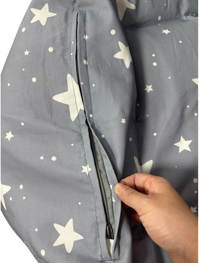 Kids Beanbag Grey 55x44x55cm