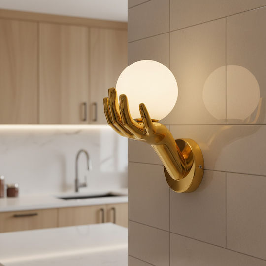 Alista Home Φωτιστικό Τοίχου Χρυσό 15x30εκ. Alista Home Φωτιστικό Τοίχου Χρυσό 15x30εκ.