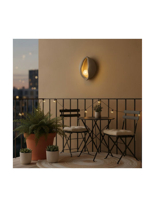 Alista Home Corp de Iluminat de Perete Modern cu Dulie E27 Gri 30x35cm