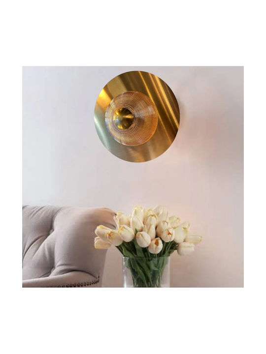 Alista Home Lampă de Perete Modernă cu LED Integrat și Lumină Albă Naturală Auriu